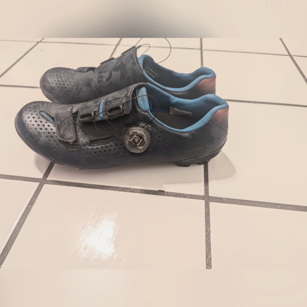 Shimano SH-RX800 Gravel Carbon Cycling Shoes EU 39 Women's Navy